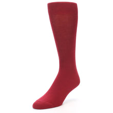 Load image into Gallery viewer, Apple Red Solid Color Men&#39;s Dress Socks
