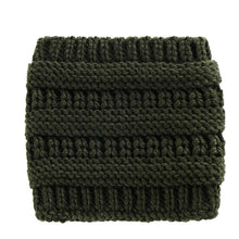 Load image into Gallery viewer, Ponytail Beanie Headwrap with Ear Warmer
