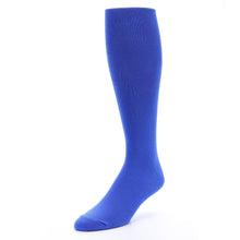Load image into Gallery viewer, Royal Blue Solid Men&#39;s Over-the-Calf Dress Socks
