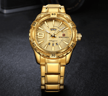 Load image into Gallery viewer, Men's  Luxury Stainless steal Waterproof Watch With Day And Date Display Unique Design Perfect Gift In Modern Metal Men  Wrist Watch Design
