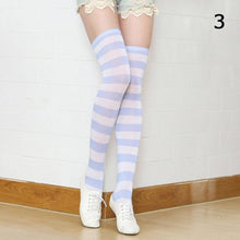 Load image into Gallery viewer, 22 Colors Sweet Cute Girls Over Knee Long Printed Thigh High Cotton Socks Plus Size Over knee Socks for Women
