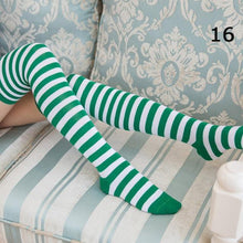 Load image into Gallery viewer, 22 Colors Sweet Cute Girls Over Knee Long Printed Thigh High Cotton Socks Plus Size Over knee Socks for Women
