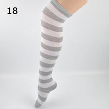 Load image into Gallery viewer, 22 Colors Sweet Cute Girls Over Knee Long Printed Thigh High Cotton Socks Plus Size Over knee Socks for Women
