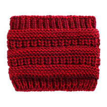 Load image into Gallery viewer, Ponytail Beanie Headwrap with Ear Warmer

