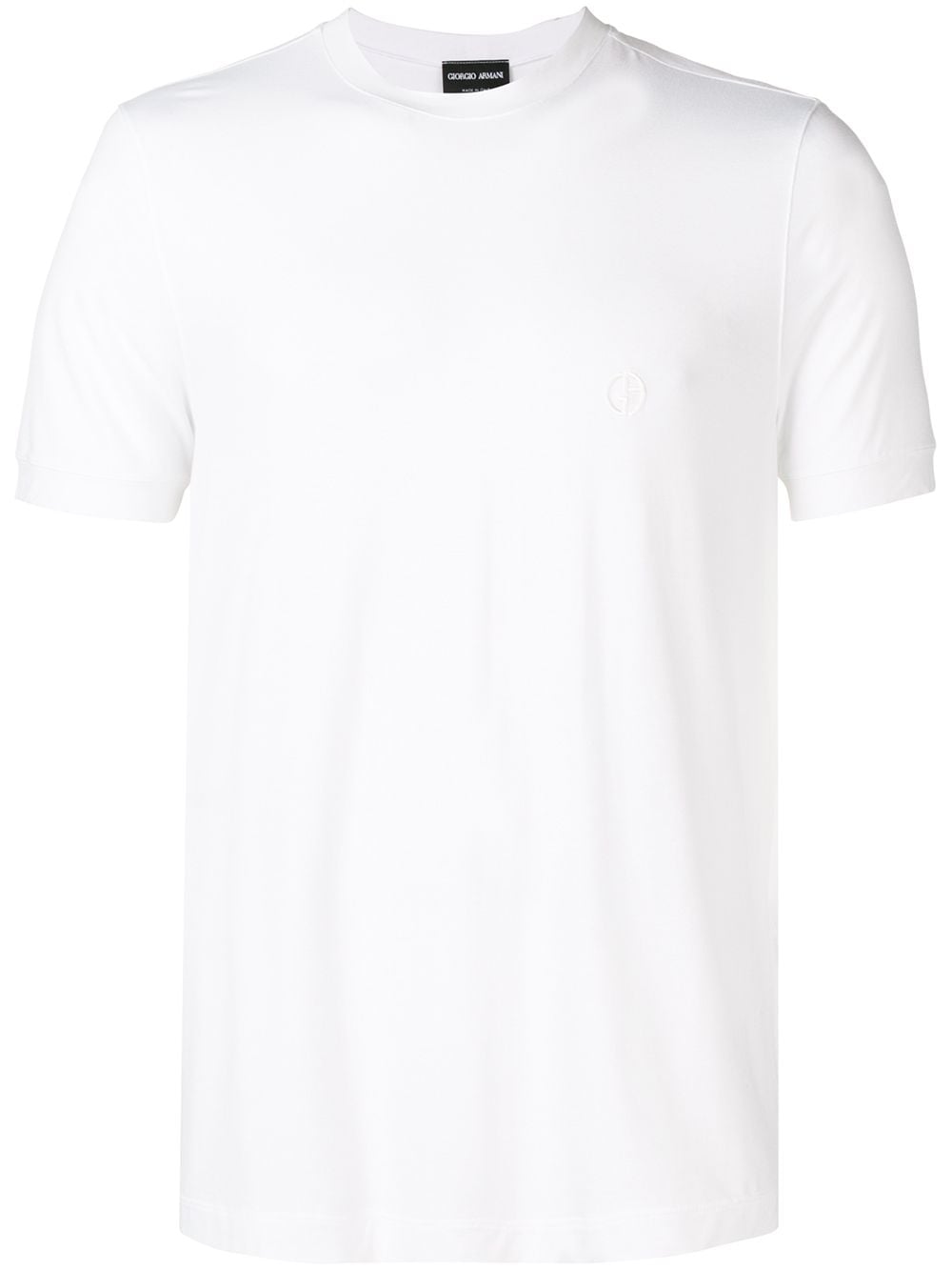 Giorgio Armani Men Stretch Viscose Jersey Crew Neck T-Shirt