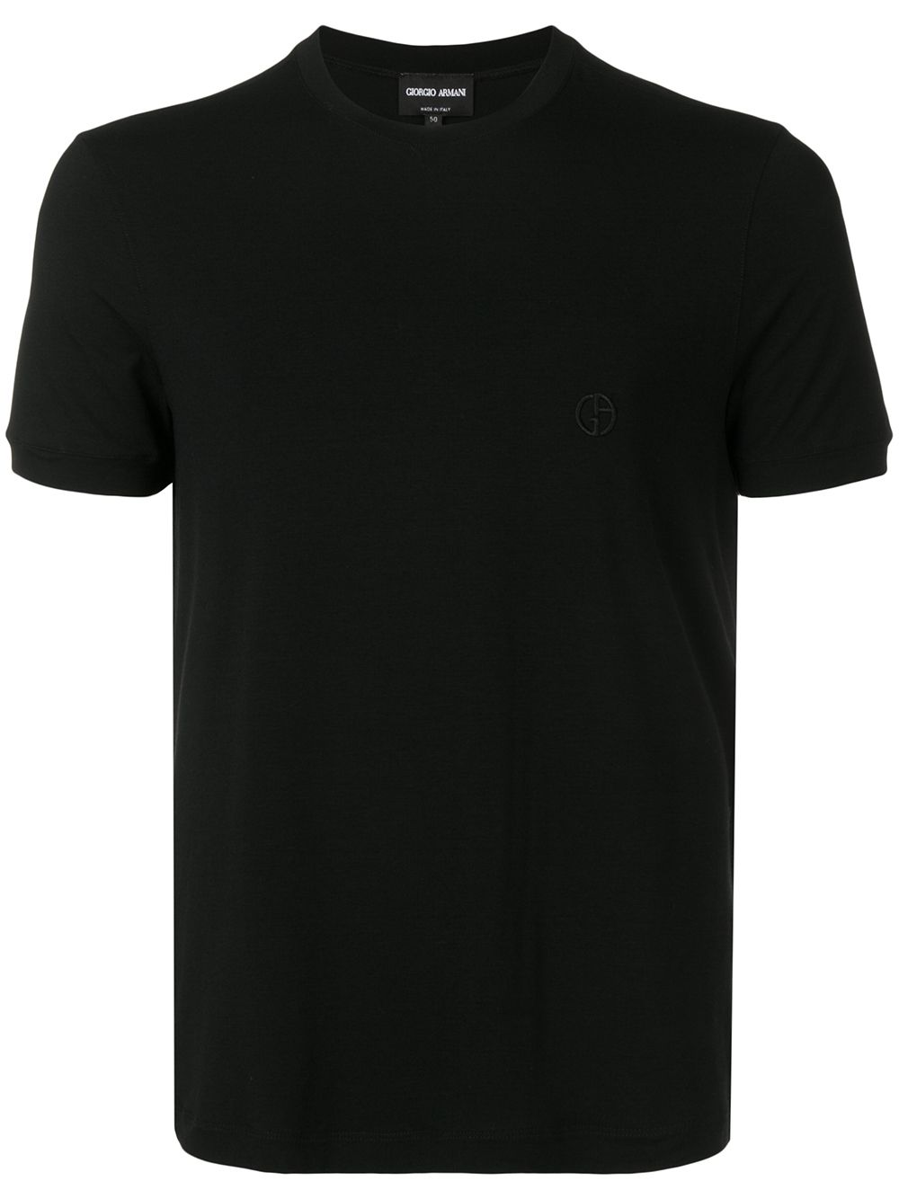 Giorgio Armani Men Stretch Viscose Jersey Crew Neck T-Shirt