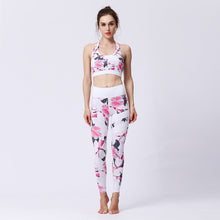 Load image into Gallery viewer, 💪 Seamless 2-Piece Yoga Set – High-Waist Leggings &amp; Crop Top
