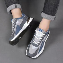 Load image into Gallery viewer, Men's Color Block Mesh Shoes Fashion Casual Lace-up Sneakers Outdoor Breathable Running Sports Shoes

