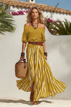 Load image into Gallery viewer, Women's Off-Shoulder Top &amp; Slit Maxi Skirt Set
