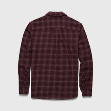 Load image into Gallery viewer, Brian Brushed Plaid Shirt - Cabernet Heather
