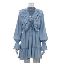 Load image into Gallery viewer, Long sleeve ruffle dress
