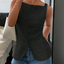 Load image into Gallery viewer, Trendy Square Neck Button Up Vest Top Y2k Going Out Tank Tops

