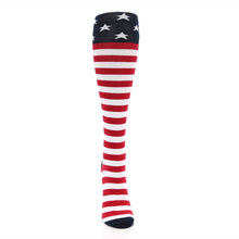 Load image into Gallery viewer, American Flag Socks - Women&#39;s Knee High Socks
