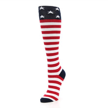 Load image into Gallery viewer, American Flag Socks - Women&#39;s Knee High Socks
