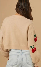 Load image into Gallery viewer, Cherries Knit Sweater
