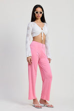 Load image into Gallery viewer, LONG SLEEVE FRONT CINCH TIE TOP
