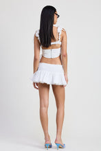 Load image into Gallery viewer, RUFFLED TIE BACK TOP WITH OPEN BACK
