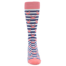 Load image into Gallery viewer, Blue Coral Crabs Wedding Men&#39;s Dress Socks
