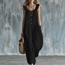 Load image into Gallery viewer, Women's Sleeveless Button-Down Tank Jumpsuit
