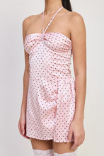 Load image into Gallery viewer, MINI HALTER POLKA DOT DRESS
