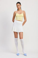 Load image into Gallery viewer, PLEATED MINI SKIRT
