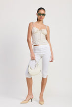 Load image into Gallery viewer, BUSTIER TOP WITH SHOULDER TIES
