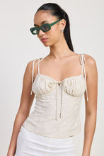 Load image into Gallery viewer, BUSTIER TOP WITH SHOULDER TIES
