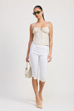 Load image into Gallery viewer, BUSTIER TOP WITH SHOULDER TIES
