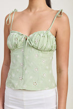 Load image into Gallery viewer, BUSTIER TOP WITH SHOULDER TIES
