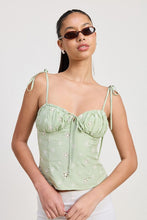 Load image into Gallery viewer, BUSTIER TOP WITH SHOULDER TIES
