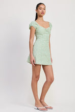 Load image into Gallery viewer, MIX MEDIA MINI RUCHED DRESS
