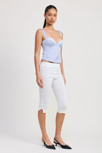 Load image into Gallery viewer, SATIN BUSTIER TOP WITH LACE DETAIL
