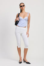 Load image into Gallery viewer, SATIN BUSTIER TOP WITH LACE DETAIL
