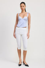 Load image into Gallery viewer, SATIN BUSTIER TOP WITH LACE DETAIL
