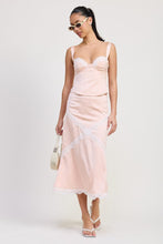 Load image into Gallery viewer, SATIN BUSTIER TOP WITH LACE DETAIL
