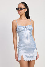 Load image into Gallery viewer, LACE HEM MINI DRESS
