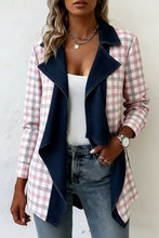Load image into Gallery viewer, Patchwork Denim Collar Women’s Long-Sleeved Mid-Length Coat
