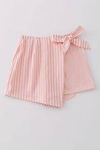 Load image into Gallery viewer, Striped skort with bow

