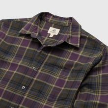 Load image into Gallery viewer, Brian Flannel Plaid Shirt - Grape Combo
