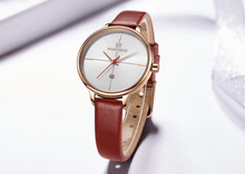 Load image into Gallery viewer, Women's Luxury Watch With  Leather Belts Shiny Steel Case  Scratch Resistant Glass Unique Design Perfect Gift
