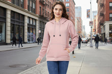 Load image into Gallery viewer, 🖤 Women’s Winter Velvet Hoodie — Solid Color Warm Sweatshirt
