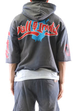 Load image into Gallery viewer, PORTER French Terry 3/4 Sleeve Crop Top Pullover Hoodie
