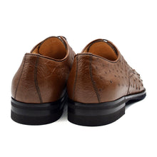 Load image into Gallery viewer, 23-538-BDY ANDREA Ostrich Quill Lace Up, Brandy
