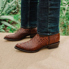 Load image into Gallery viewer, Soto Boots Men's Gator Tail Print Cowboy Boots Cognac (H7006)
