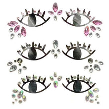 Load image into Gallery viewer, 23 Sets Glitter Face Jewels Sticker Temporary Party Face Makeup Tattoo Face Gems Glitter Face Jewels Crystal Stickers For Womens
