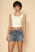 Load image into Gallery viewer, Floral corset tank top
