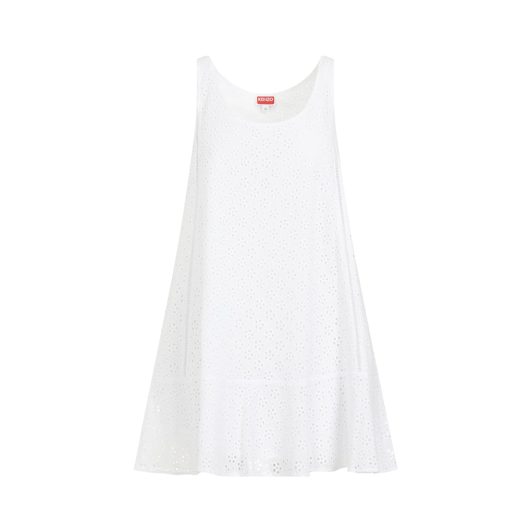 Kenzo Broderie Anglaise Mini Dress Women