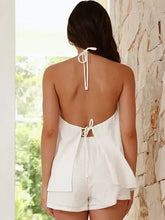 Load image into Gallery viewer, Two piece halter neck top set

