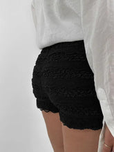Load image into Gallery viewer, Lace Bow Elastic Waist Shorts

