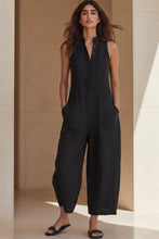 Load image into Gallery viewer, Women's Linen-Blend Sleeveless Jumpsuit
